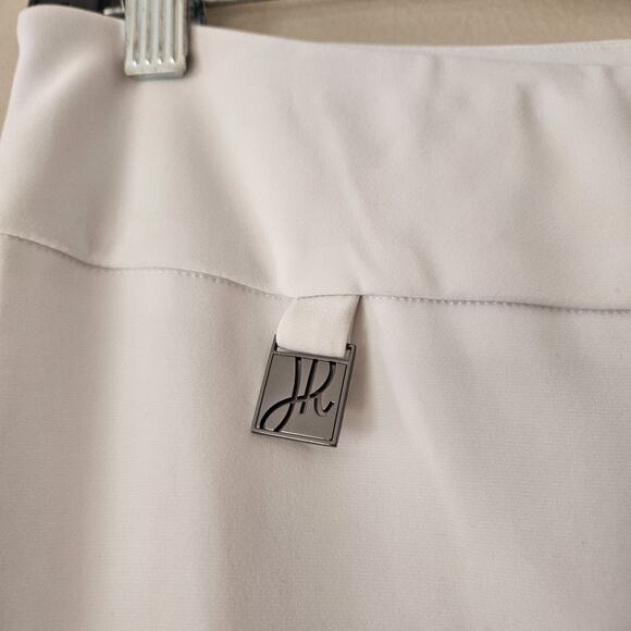 Joseph Ribkoff Elastic Waist Women's White Pants Size 10 NWT - Picture 4 of 12